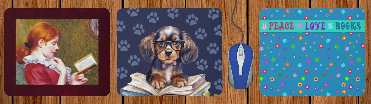 Mouse Mats for Book Lovers #booklover #bibliophile #bookaholic