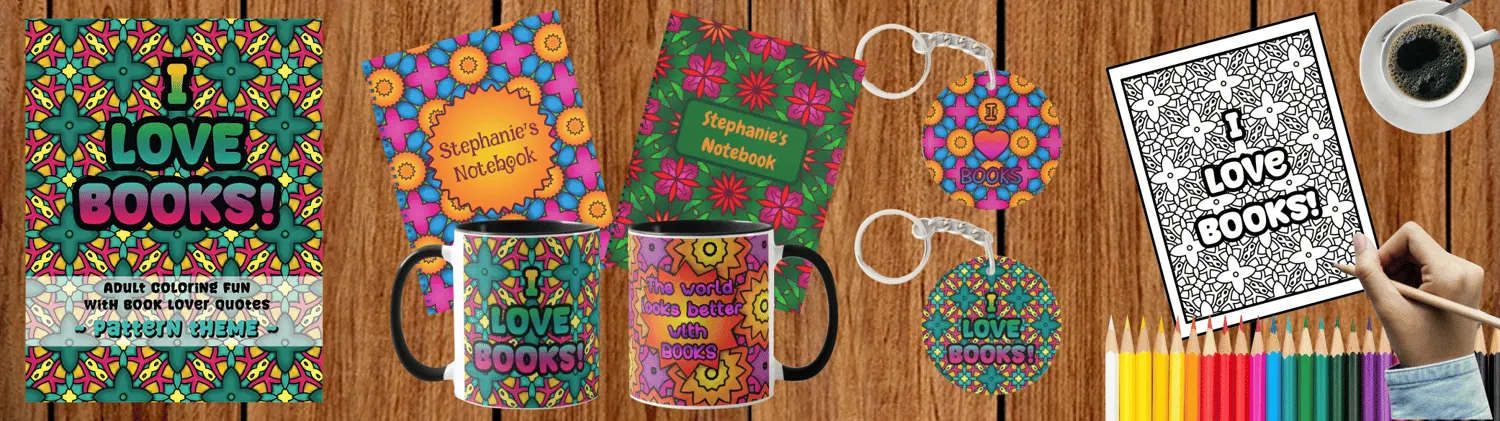 Patterned Gifts for Book Lovers #booklover #bibliophile #bookaholic #pattern