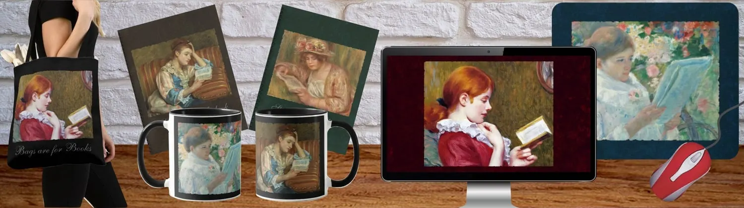 Gifts for Book Lovers featuring Fine Art Products for Book Lovers featuring Fine Art #fineart #booklover #bibliophile #bookaholic