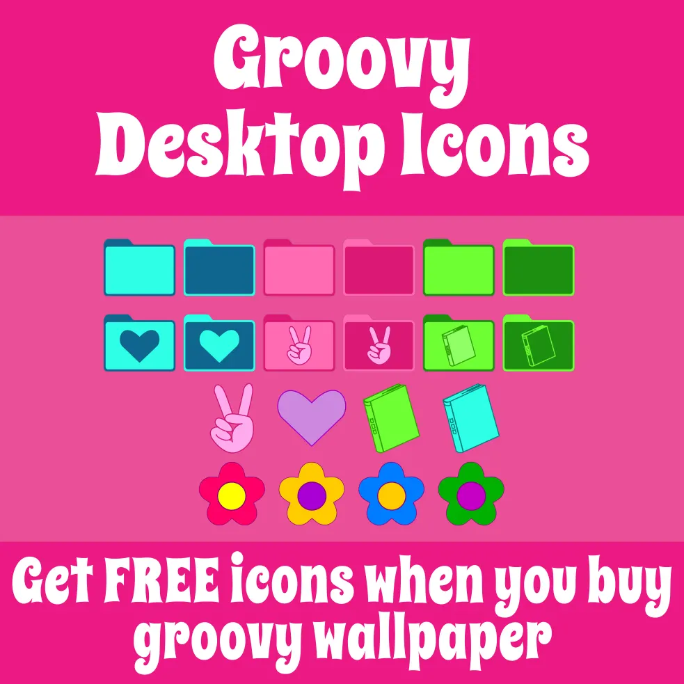 Free Desktop Icons for Book Lovers #booklover #bibliophile #bookaholic #bookaddict #freeicons #groovy
